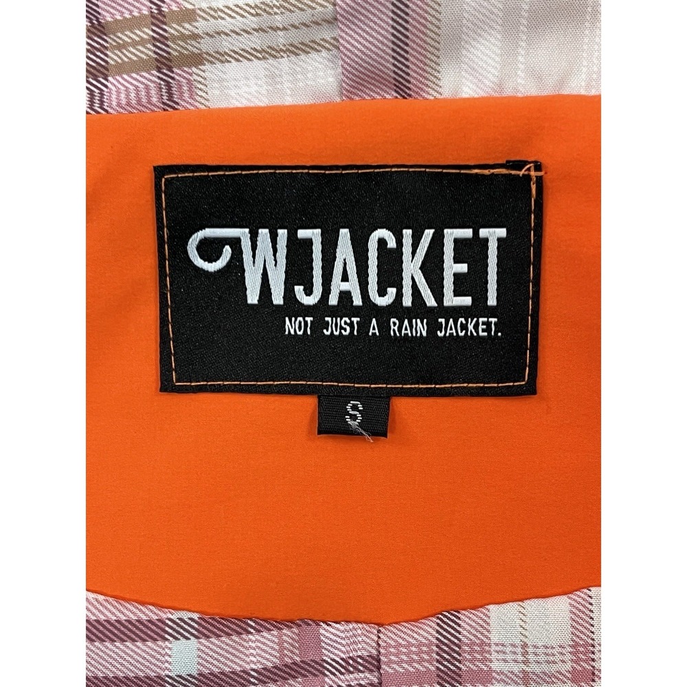 NWT WJacket Pumpkin Orange Icon Windbreaker Rain Jacket Womens Size S Hooded NEW - Picture 7 of 9